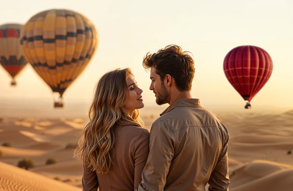 Couple Hot Air Balloon Flight